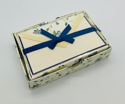 Coffret petites fleurs bleues